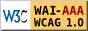 Certificado de Acessibilidade validado pela W3C na modalidade máxima WAI-AAAA e WCAG 1.0